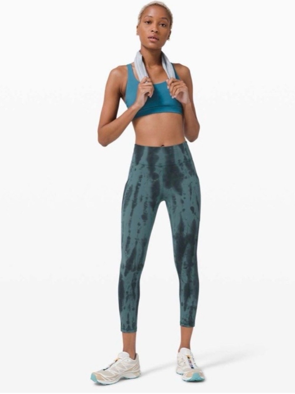 Lululemon Invigorate High-Rise Tight - Grey/Teal dyed - Size 2